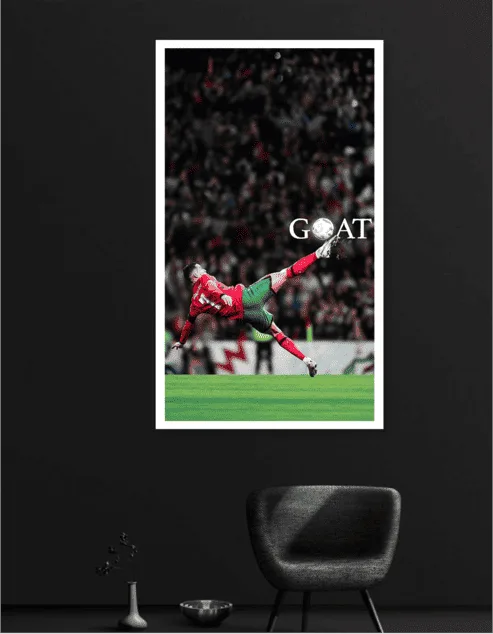 Cristiano Ronaldo | The Goat | CR7 | Sports Posters