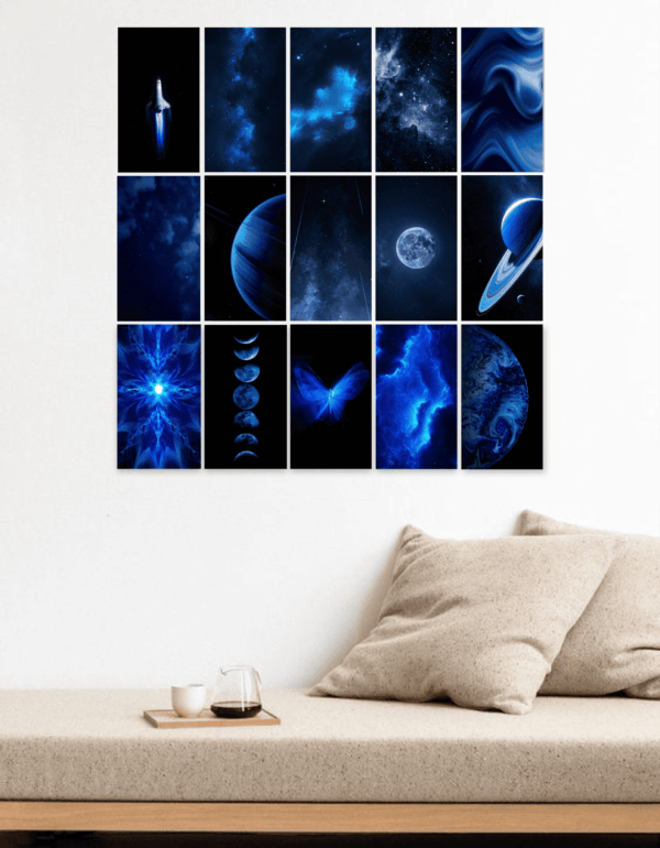 Blue Space Theme Collection | Pack Of 15