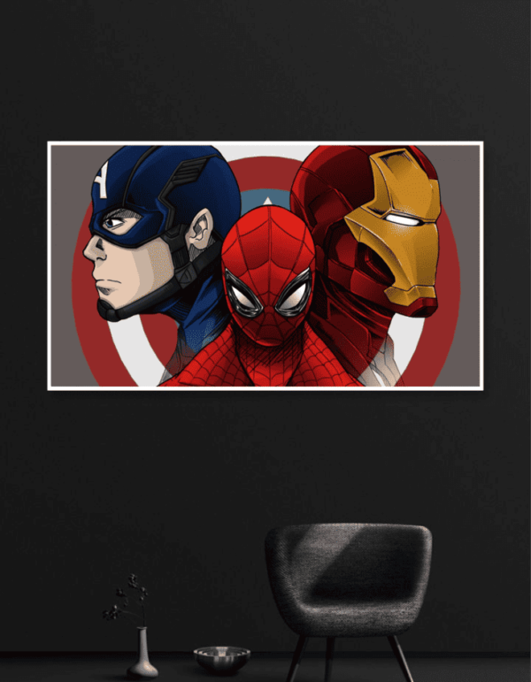 Captain America, Iron Man and Spider Man | Civil War | Superhero Posters